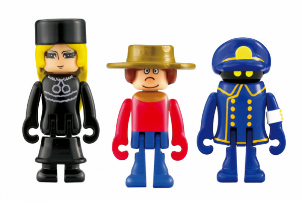 鉄郎、メーテル、車掌のプラキッズ3体付属